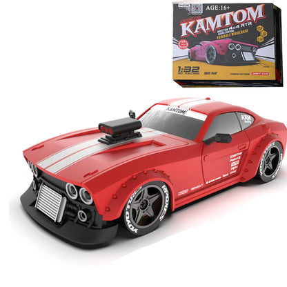 Keetopteep Remote Control Car RC Drift Car, KM3299 1:32 4WD RC Cars Vehicle with ESP Gyro, LED Headlights Drift Wheel, High Speed Racing RC Vehicle