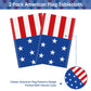 2 Pack 4th of July Tablecloth - Patriotic American Flag Table Cloth, Plastic Disposable Rectangle USA Star Stripe Table Cover for Memorial day Fourth