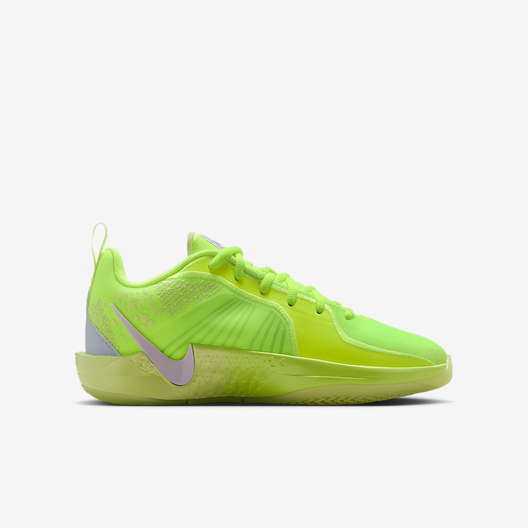 Sabrina 2 SE Big Kids' Basketball Shoes (Volt/Life Lime/Ghost/Doll) Size 5.5