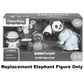 Replacement Part for Fisher-Price Little People Go Wild Safari Guide Figure Pack - GNM37 ~ Replacement Blue/Gray Elephant Toy