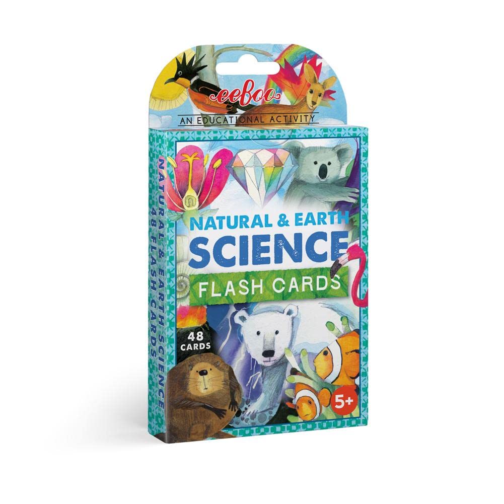 eeBoo: Natural and Earth Science Educational Flash Card, Includes a Colorful Illustration on One Side and Informational Facts on The Other Side,