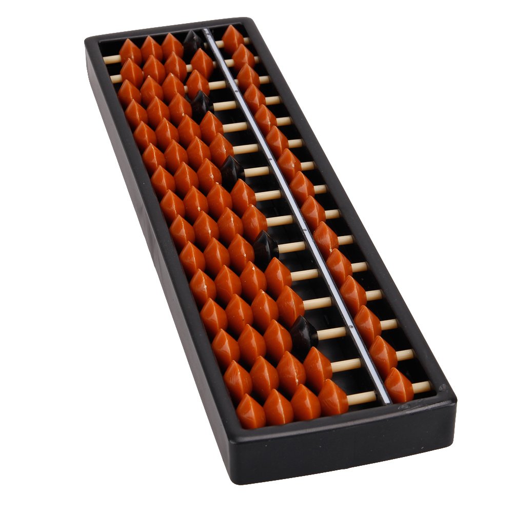 szzijia 15 Digits Column Abacus Soroban Arithmetic Math School Learning Aid Tool
