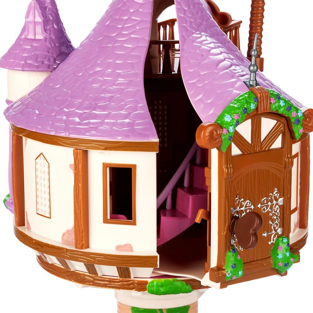 Disney Store Action Toys Rapunzel Tower Playset - 19-Piece Tangled Play Set with Rapunzel, Flynn & More Princess Toys- Includes Tower Apartment