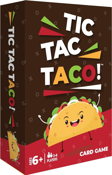 Tic Tac Taco - Family Card Game for Kids & Adults - Funny Card Games, Indoor Games for Groups, Fun Family Bonding - Easy to Play for Young Kids Ages