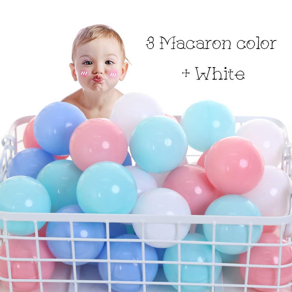 Wonder Space Soft Pit Balls, Chemical-Free Crush Proof Plastic Ocean Ball, BPA Free with No Smell, Safe for Toddler Ball Pit/Kiddie Pool/Indoor Baby