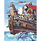 Bits and Pieces - 200 Piece Jigsaw Puzzle for Adults - Noah's Ark - Biblical Animal Boat Zoo Jigsaw Puzzle by Barbara Gibson, Completed Puzzle Size