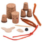 Fun Express Cork Reindeer Christmas Ornament Craft Kits - Makes 12 DIY Christmas Ornaments for Kids Holiday Crafts & Activities | Easy Christmas Craft
