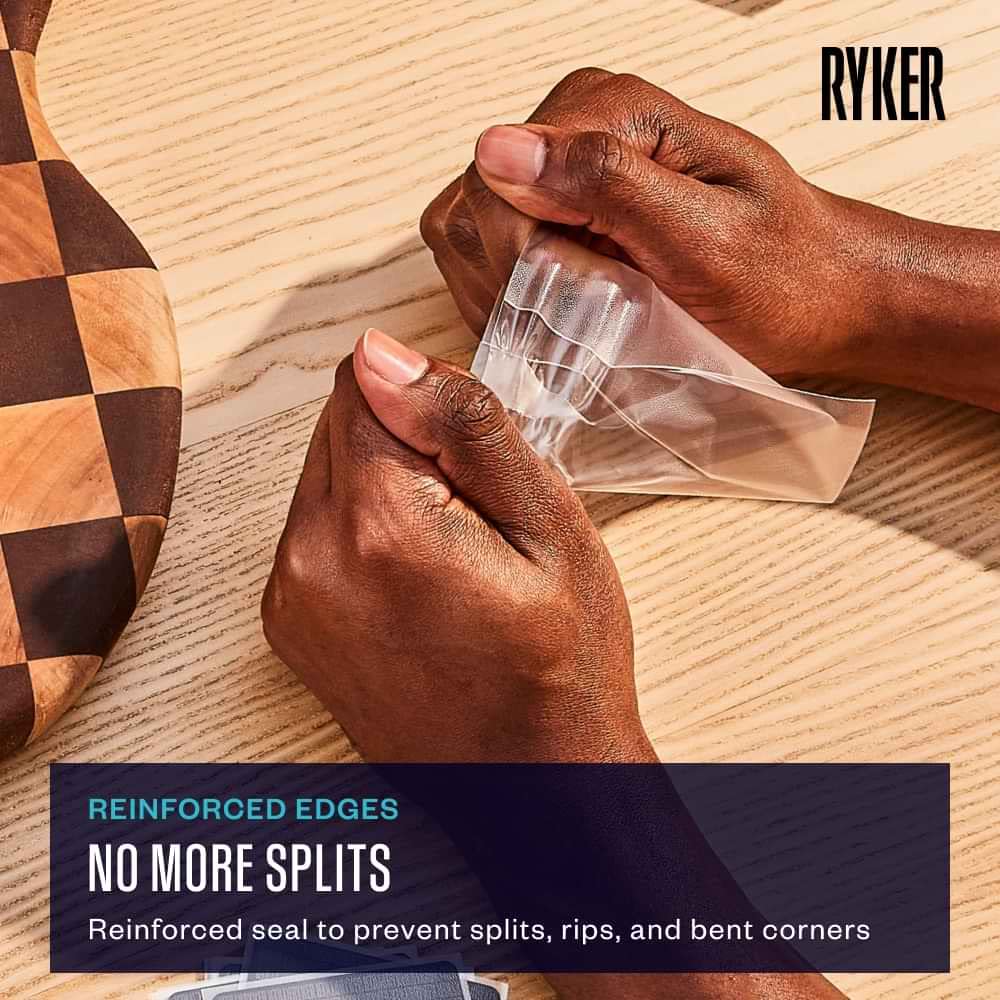 Ryker | Compatible with Here to Slay: 2 Expansions Bundle Card Sleeve Kit | (Clear) Card Sleeves Top loaders for Cards | Standard Size | Tarot Size
