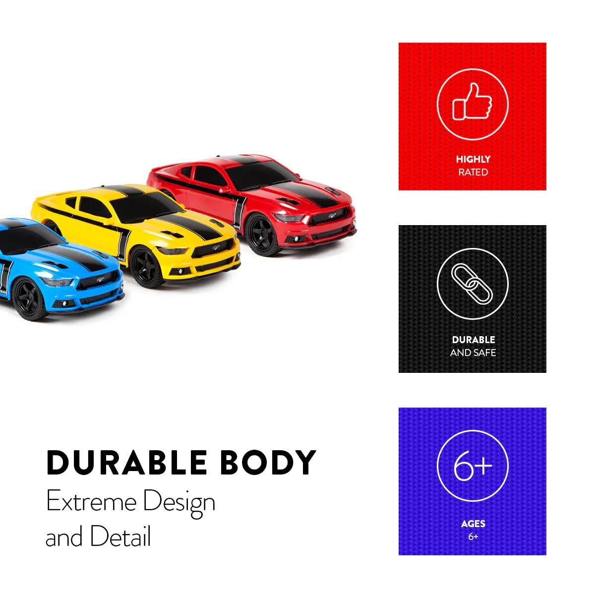 World Tech Toys 1:24 Licensed Ford Mustang RC Car