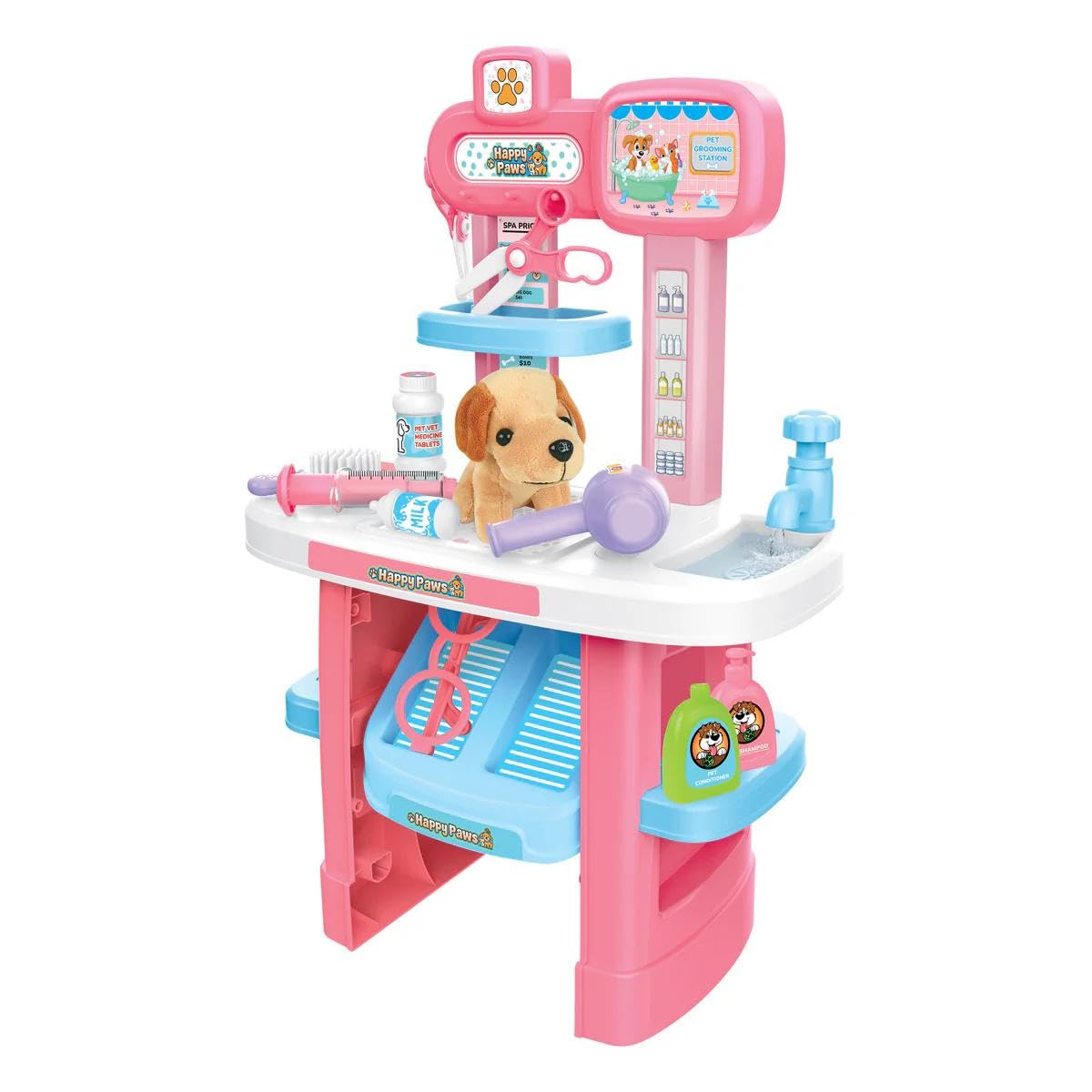 22-Piece Kid's Pet Grooming Playset by Hobbytron