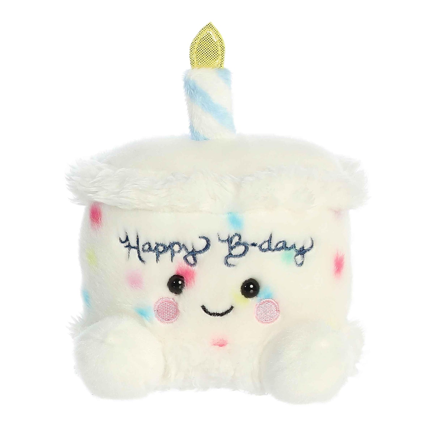 Aurora® Adorable Palm Pals™ Happy B'Day Cake Stuffed Animal - Fun Collectible Plush for Kids and Adult Collectors - Perfect for Decorating Rooms