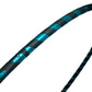 SpinMajik Beginner Exercise Hula Hoop for Fitness and Fun Made for Adults Weighted at 1 Pound (Choose Your Size and Tape Job) (Teal Prismatic, 44)