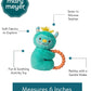 Mary Meyer Soft Baby Rattle with Soothing Teether Ring, 6-Inches, Mookie Monster