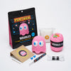 The Woobles Pinky Crochet Kit for Beginners - Officially Licensed PAC-MAN Ghost Amigurumi Kit, As Seen on Shark Tank, 4-in Plush, Ages 12+