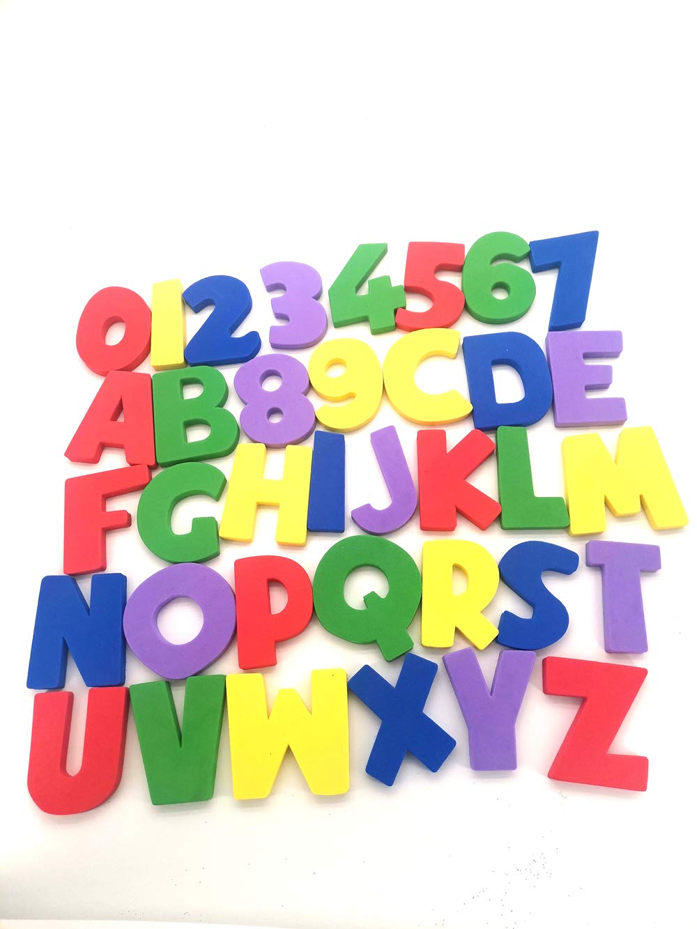 MBJelir Bath Foam Toys Stick Letters and Numbers for Baby -36pcs Set,Full Set Floating Waterproof Bathroom Alphabet Toys, Bathtub Educational Toy