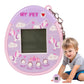 Virtual Pet Game Keychain - Child-Safe PP Electronic Pet with 90s Retro Design, Multi-Game Modes to Teach Responsibility & Social Skills (Durable for
