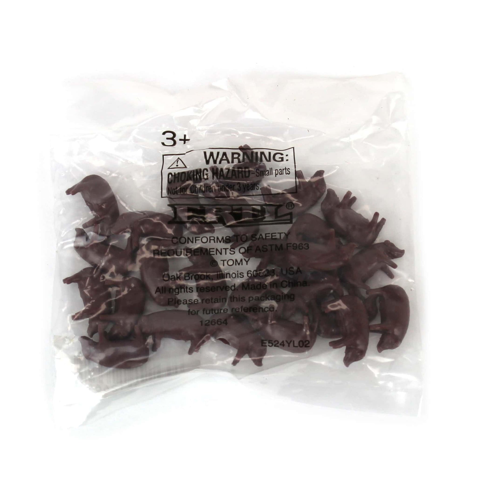 TOMY 1/64th Bulk Pack of (25) Brown Pigs ZFN12664