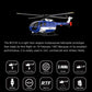 Wodoochey C186MAX BO105 RC Helicopter for Adults, 1:48 2.4G 4CH RTF Single Flybarless Direct-Drive RC Helicopter Outdoor Optical Flow Positioning