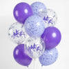xo, Fetti Kpop Party Balloons - 24 Latex Balloons | Kpop Concert, Girl Group Party, Purple, Iridescent, Confetti, Birthday, Glam