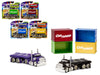CARTUNED Rigs Container Case Series 1 Set of 4 Pieces Diecast Model Cars 559313
