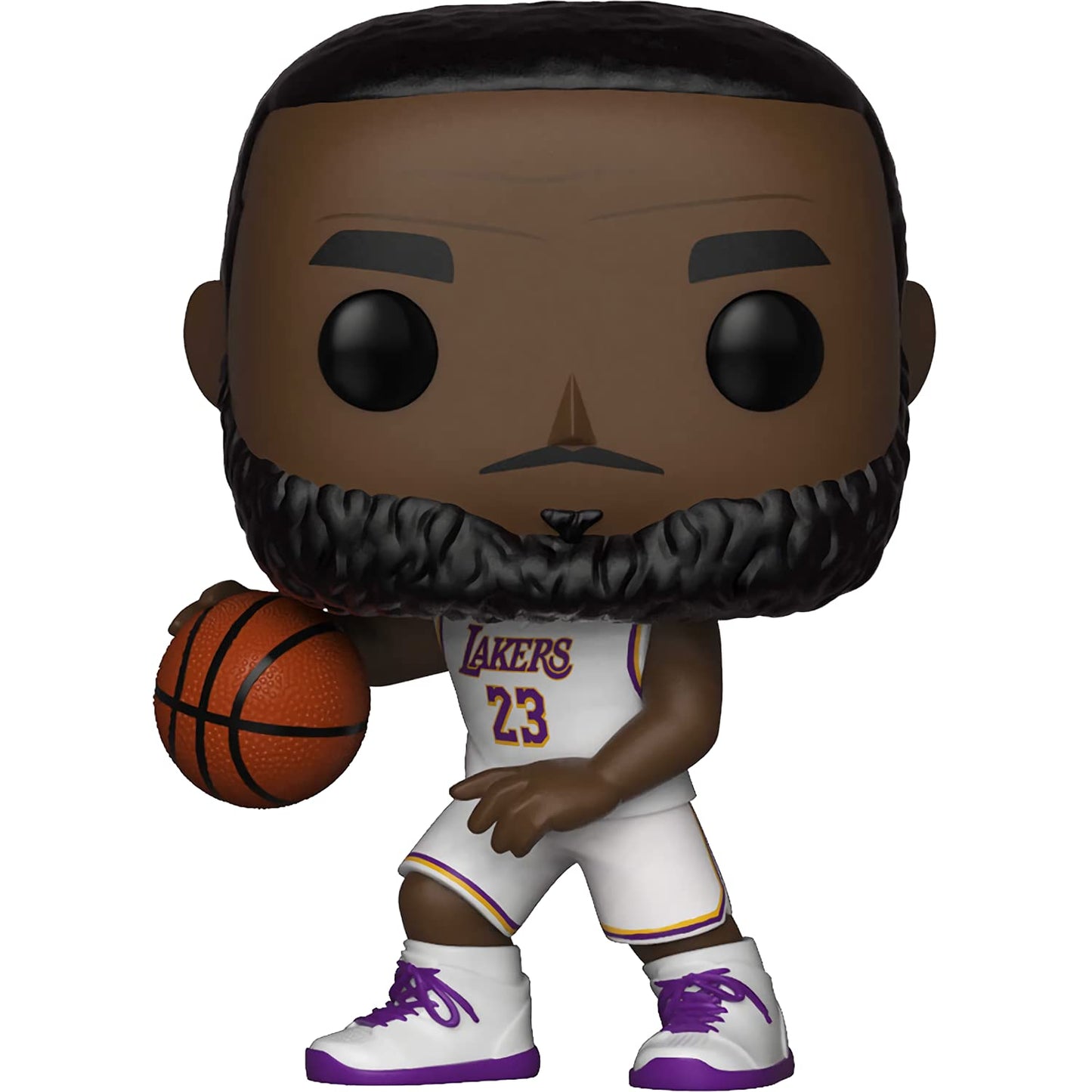 Lebr o n J a m e s [Lake r s]: Fun ko P o p ! Basketball Vinyl Figurine Bundle with 1 Compatible 'ToysDiva' Graphic Protector (052-37271 - B)