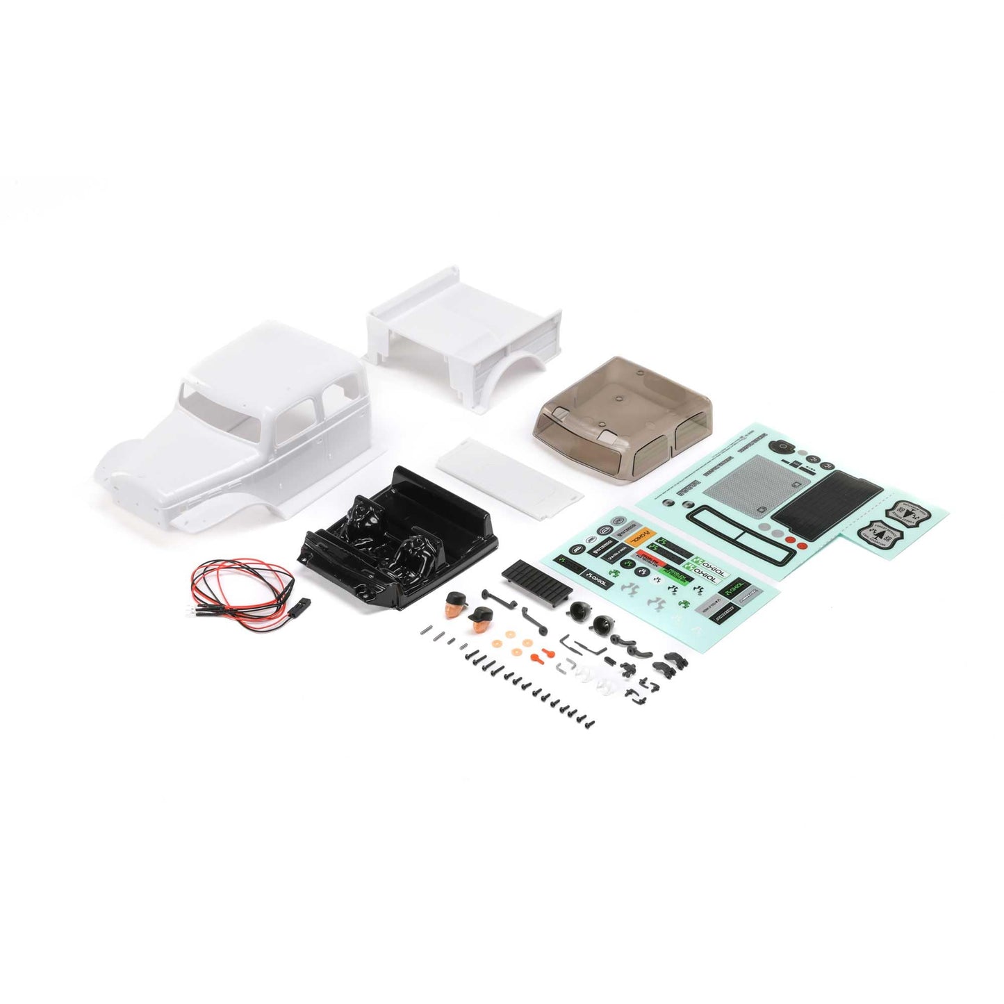Axial Body, White: SCX24 Dodge Power Wagon, AXI200013