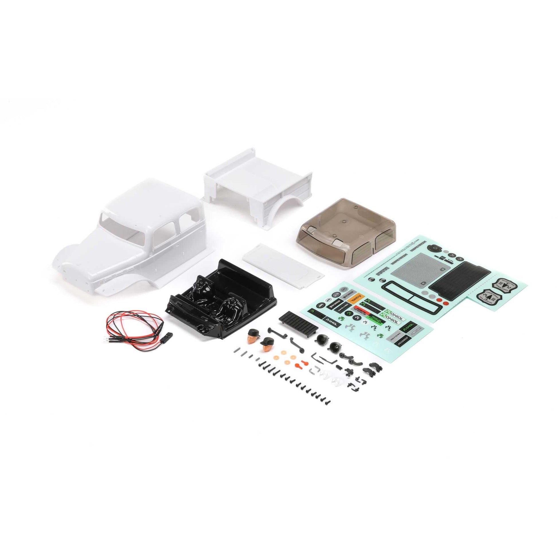 Axial Body, White: SCX24 Dodge Power Wagon, AXI200013