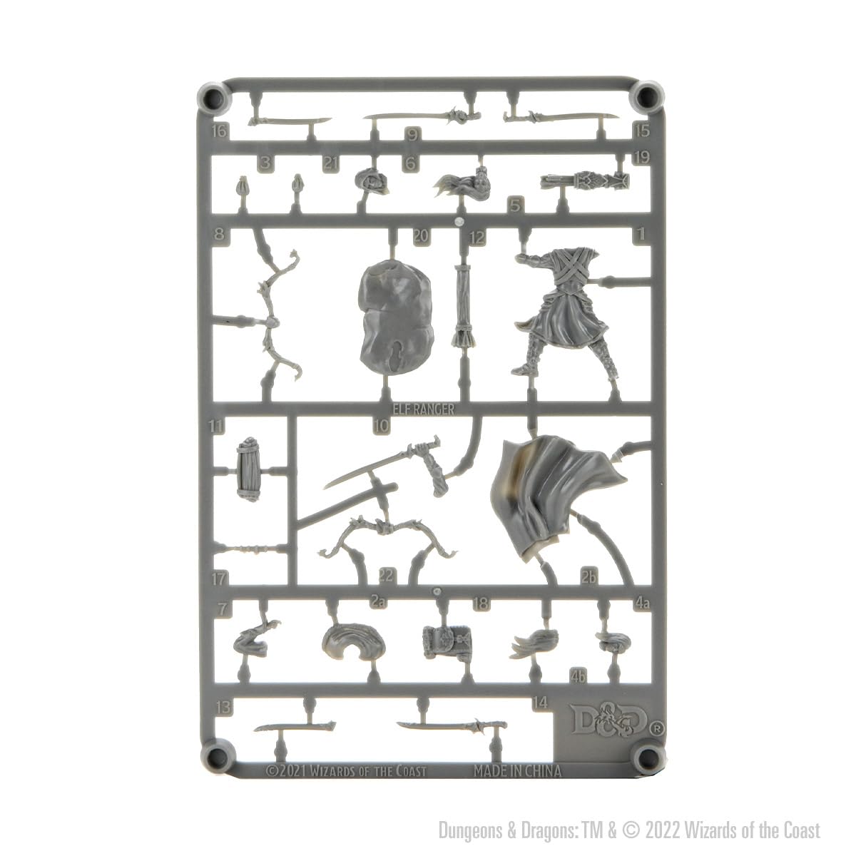 WizKids D&D Frameworks: Elf Ranger Male - Unpainted and Unassembled