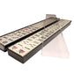American Mah Jong Set - 166 Ivory Colored Engraved Tiles, 4 x Combo Rack/Pushers - Black Aluminum Case
