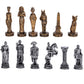 Pacific Giftware Romans vs Egyptians Chess Set with Glass Board - Historical Themed Collectible Game Set