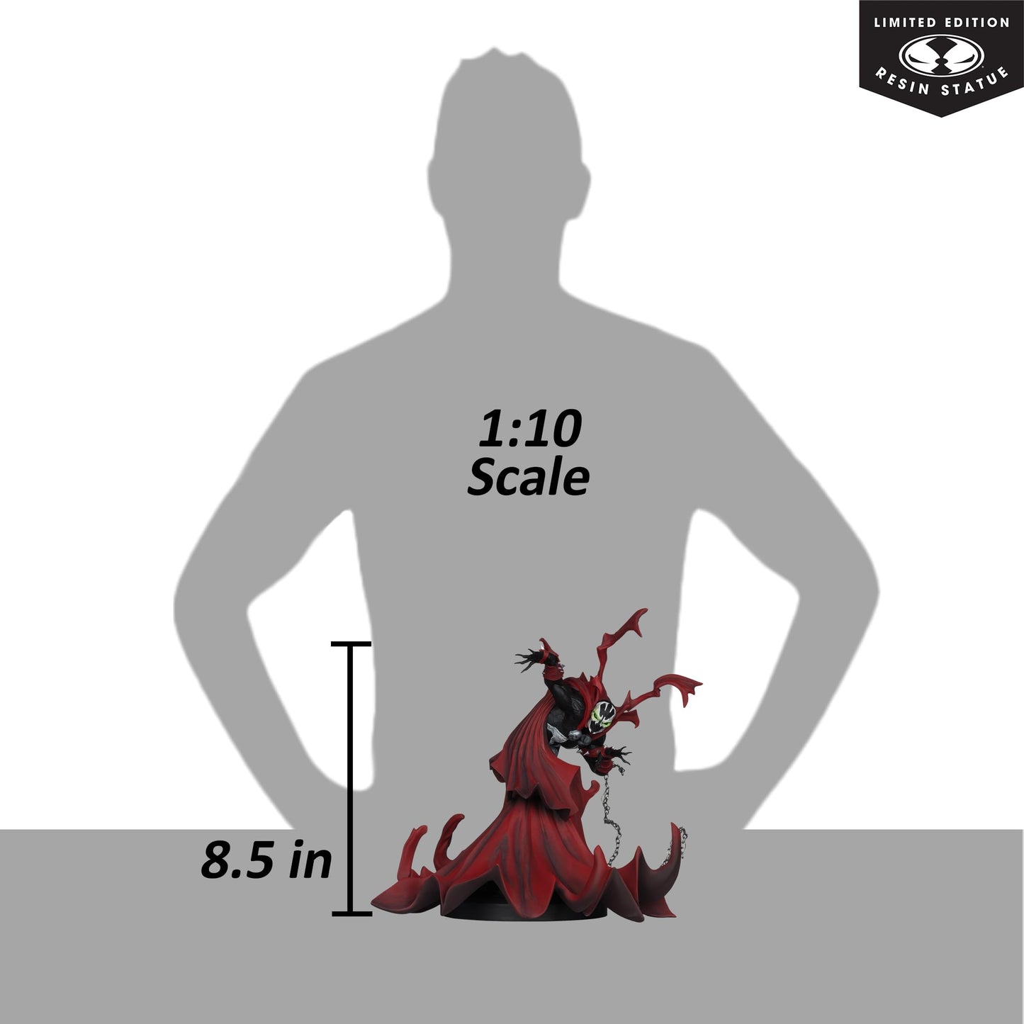 McFarlane Toys- Spawn Inspired by The Art of Greg Capullo (Black White & Red All Over) 1:10 Scale Resin Statue