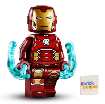 LEGO Superheroes: Iron Man Silver Hexagon on Chest and Power Blasts