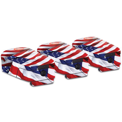 MightySkins Skin Compatible with Autel Robotics Evo Battery 3-Pack - Patriot | Protective, Durable, and Unique Vinyl Decal wrap Cover | Easy to Apply