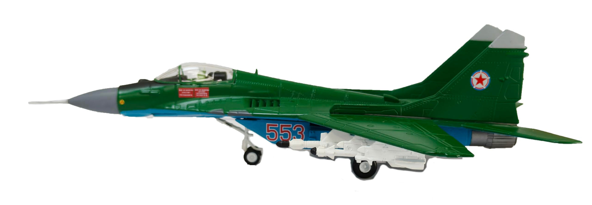 LATUROP 1/100 MIG-29A Fighter Jet Model, Metal Pre-Assembled Aircraft, Alloy Simulation Airplane for Collection and Gift.