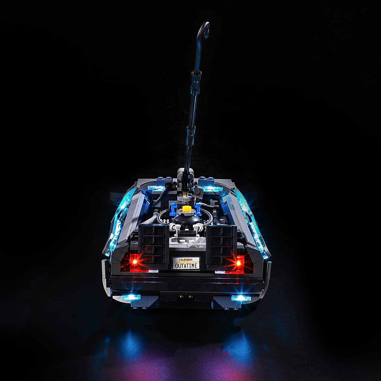 YEABRICKS LED Light Kit for Lego - Creator Expert Back to The Future Time Machine Building Blocks Model, LED Light Set Compatible with 10300(Lego Set