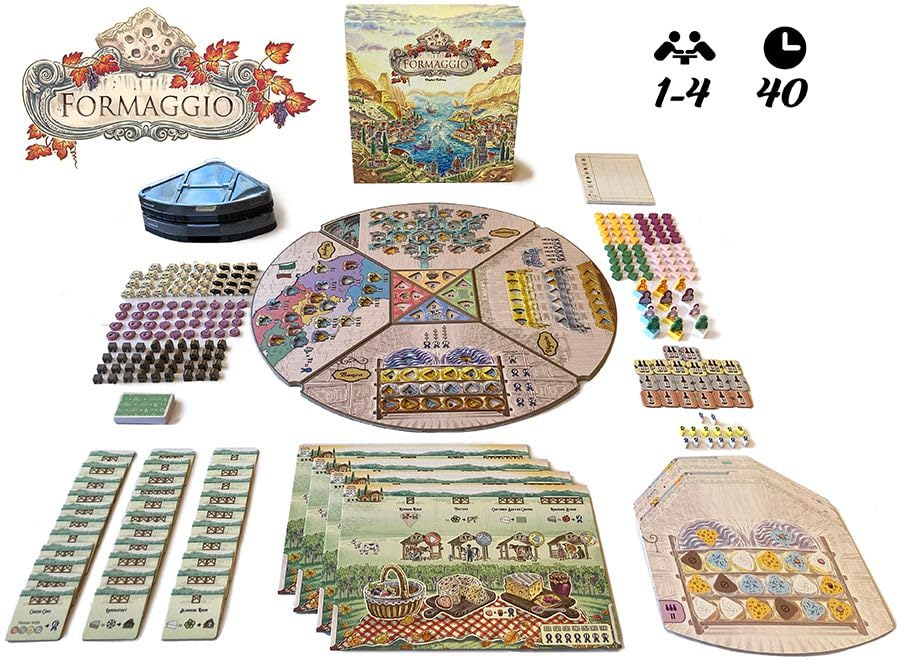 Formaggio Board Game (Standard Edition) - The Italian Cheesemaking Euro Strategy Game, Worker-Placement, Family Fun for Kids & Adults, Ages 14+, 1-4