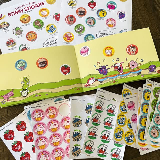 Stickers on Parade Sticker Collector Album by TREND; 16 pages, 8-1/2" x 5-1/2"