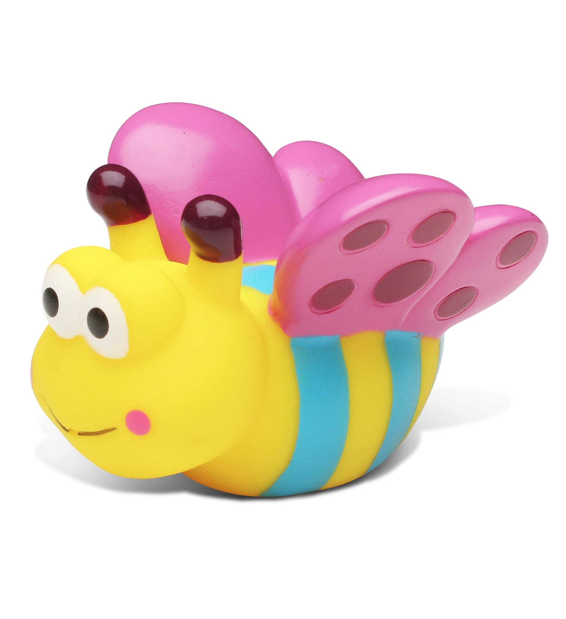 DolliBu Butterfly Bath Buddy Squirter - Floating Colorful Butterfly Rubber Bath Toy Fun Water Squirting Bathtime Play For Toddlers Cute & Soft Insect