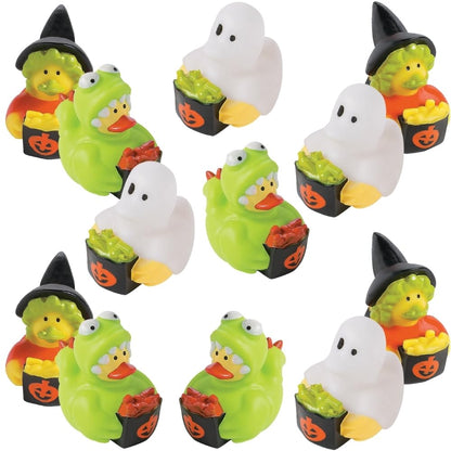 Trick Or Treat Halloween Costume Rubber Ducks Duckies - 12 Pieces