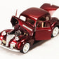 1939 Chevy Coupe, Burgundy - Motormax 73247 -1/24 Scale Diecast Model Toy Car for unisex children