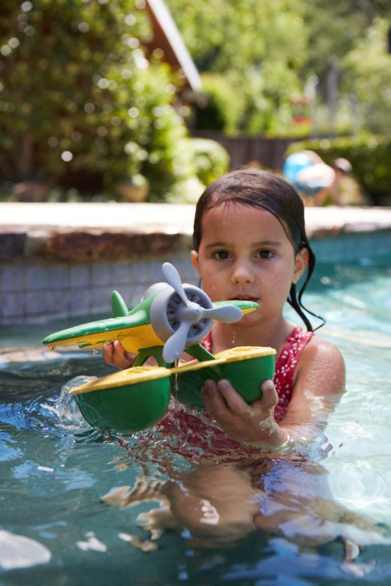 Green Toys Seaplane in Green Color - Bpa Free, Phthalate Free Floatplane for Improving Pincers Grip. Toys and Games