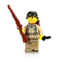 Battle Brick 1.6 Inches Tall WW2 US Army Soldier Collectible Custom Minifigure | Genuine Military Minifig | Printed in The USA | World WAR 2 | | Great