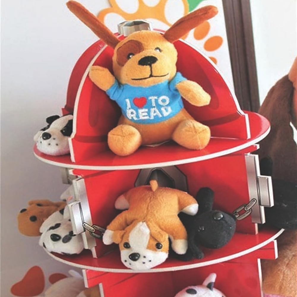 Fun Express Mini Stuffed Animal Puppies - Set of 12 Plush Dogs - Toys, Party Favors and Easter Basket Filler