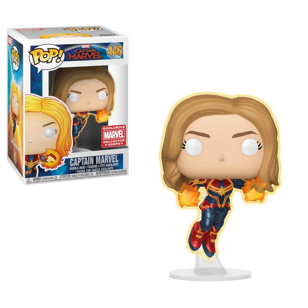 POP! Funko Captain Marvel - Glow in The Dark - Collector Corps Exclusive