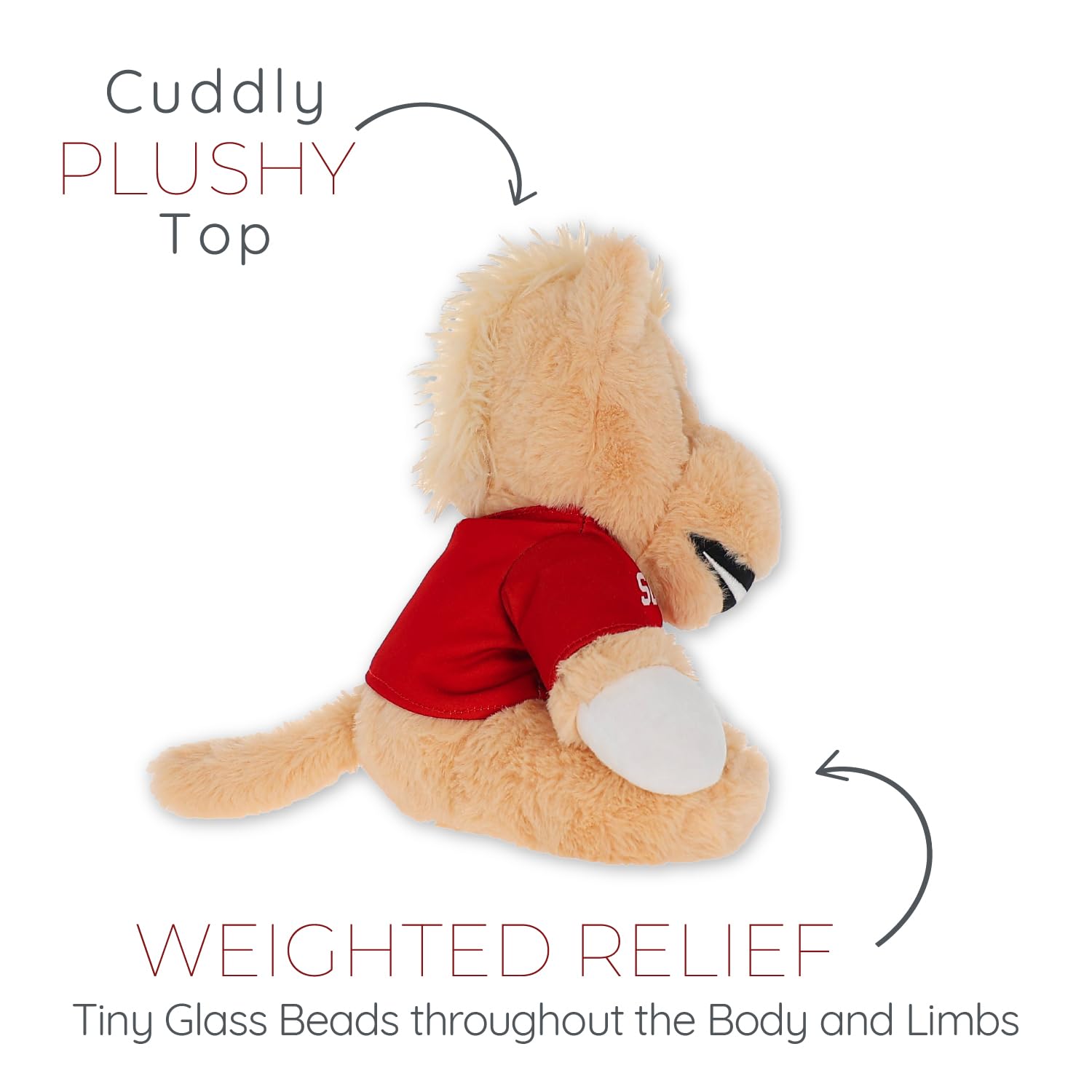 Warm Pals Boomer University of Oklahoma Sooners Mascot OU - Heatable Coolable Bedtime Comfort Plushie 1.5lbs - Cozy Microwavable Lavender Scented