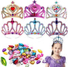 RICHNESS DIY Party Crowns Foam Kids Tiaras Make Your Own Crowns with Jewel Stickers Party Favors for Kids Pack of 6