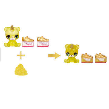 Rainbow High Sunny, Yellow with Slime Kit & Pet, Blonde 11" Shimmer Posable Fashion Doll with DIY Sparkle Slime, Magical Yeti Pet, Fun Play