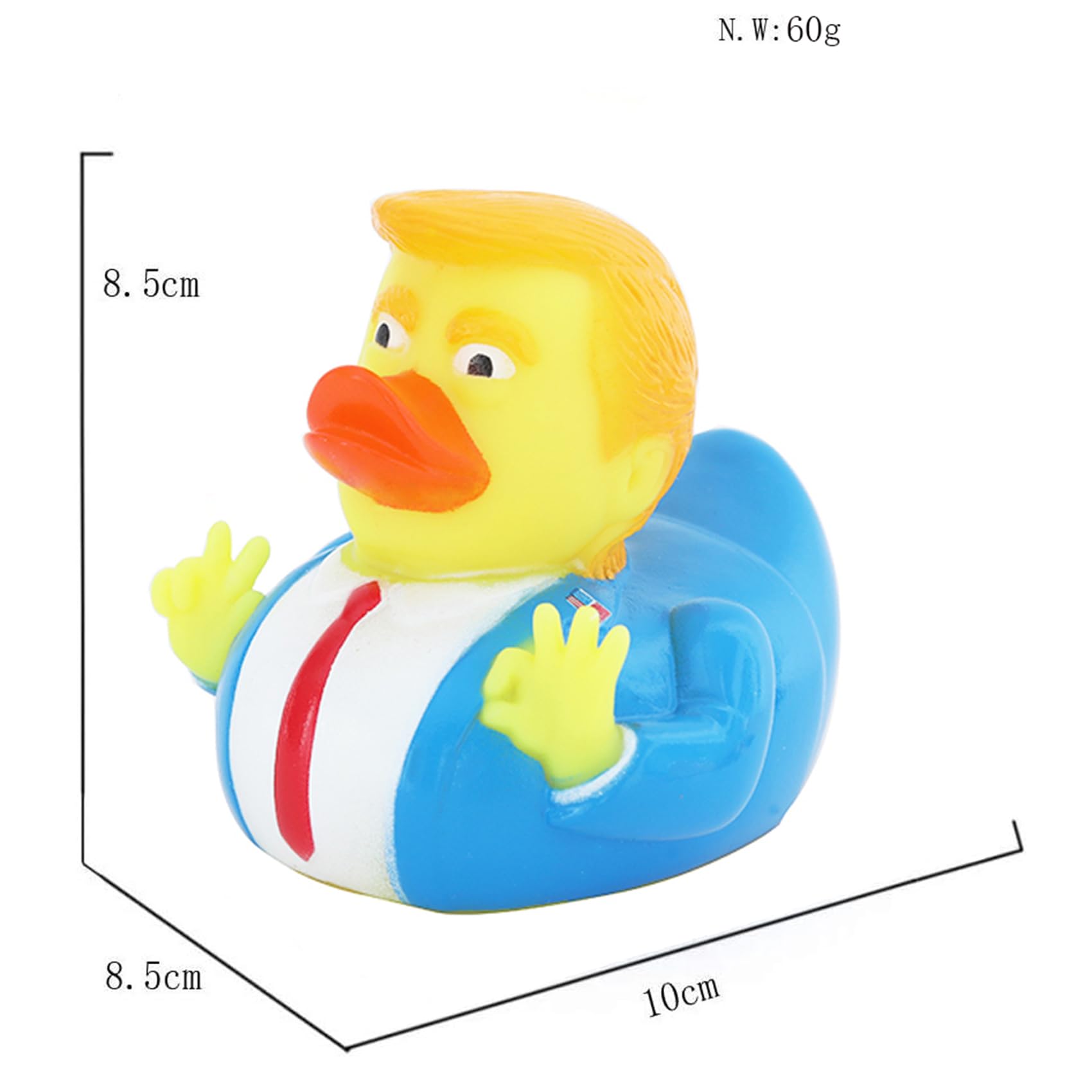 Rubber Ducks Trump Duck Funny Ducks Squeak Ducking Bath Toy Rubber Duckies for Kids Gift Duck