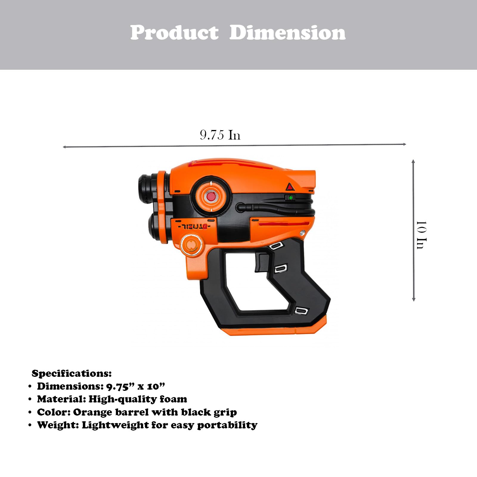N Man's Sky Waveform Focuser N56-P Multi-Tool Replica - Lightweight Cosplay Prop, Collectible Sci-Fi Foam Gun for Display & Conventions
