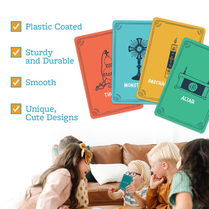 CATHOLIC FAMILY CRATE Alleluia! Catholic Card Game for Kids, Family Card Games